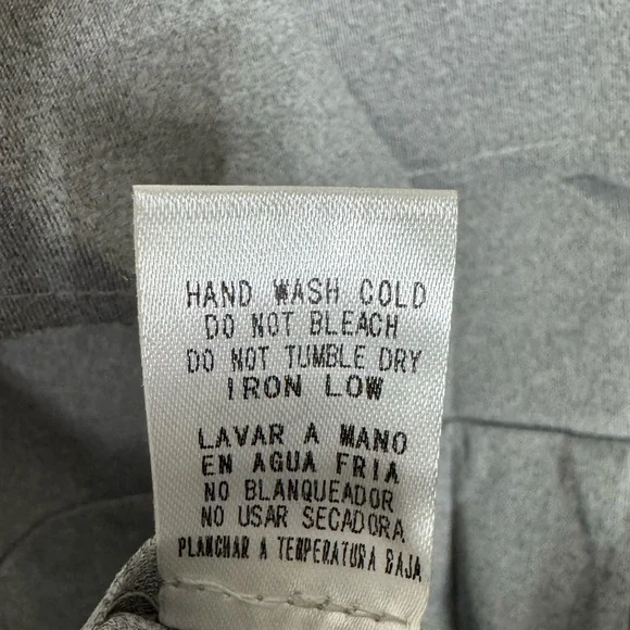 Anthropologie: After Market Off Shoulder Ruffle Grey Mini Dress Small - Picture 6 of 6